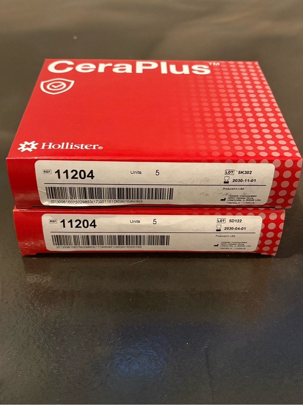 Hollister CeraPlus 11204 BUNDLE OF 10 Ostomy Skin Barriers 2 3/4” Exp. 2030 - Picture 3 of 5